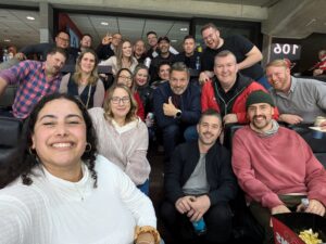 L-SPARK cohort 11 startup founders at Sens Hockey Game